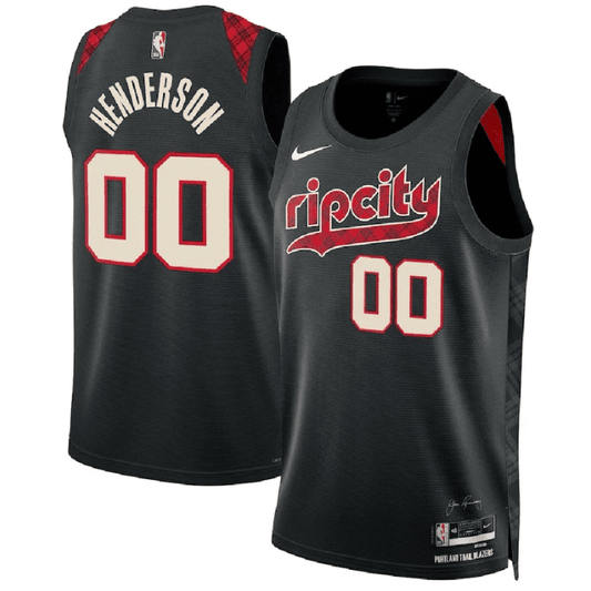 SCOOT HENDERSON PORTLAND TRAIL BLAZERS 2023-24 CITY EDITION JERSEY - Prime Reps