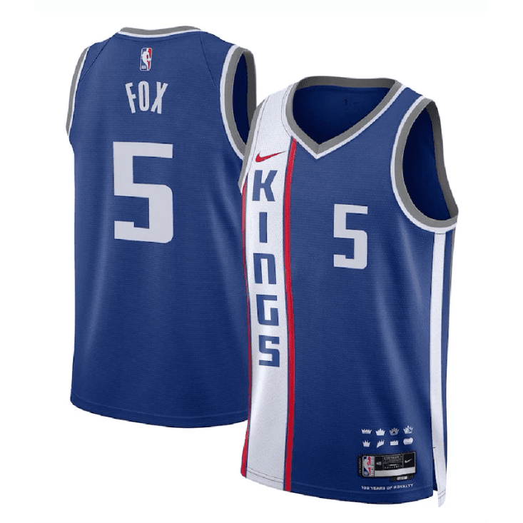 DE'AARON FOX SACRAMENTO KINGS 2023-24 CITY EDITION JERSEY - Prime Reps
