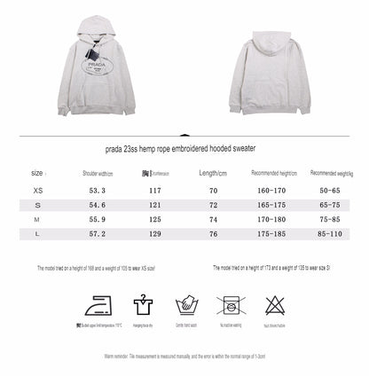 Prada Milano Grey Hoodie