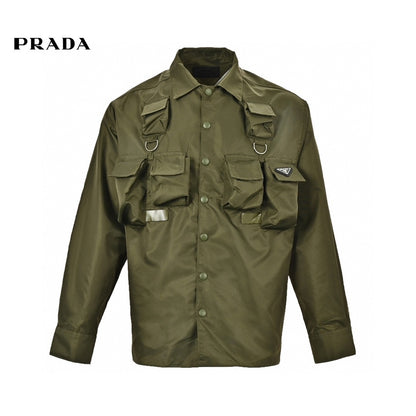 Prada Military Style Jacket Primereps