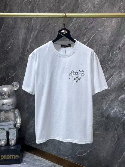 Chrome Hearts Classic Crewneck T-Shirt in White/Black
