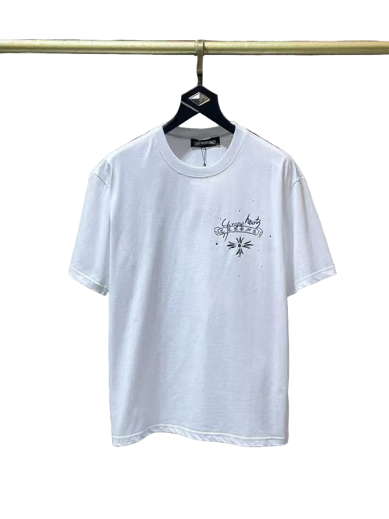 Chrome Hearts Classic Crewneck T-Shirt in White/Black