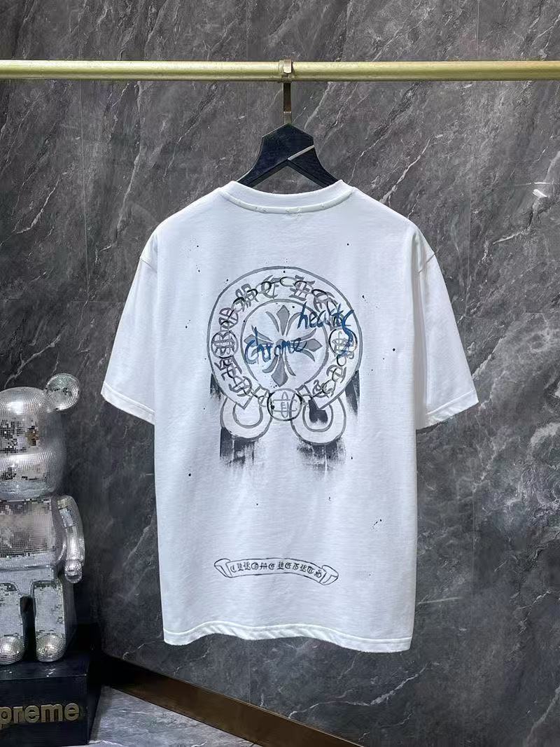 Chrome Hearts Classic Crewneck T-Shirt in White/Black