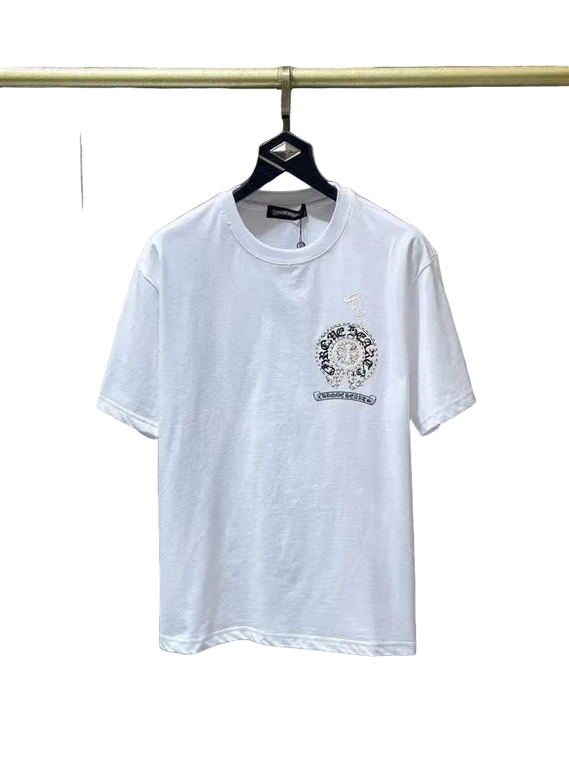 Chrome Hearts Classic Crewneck T-Shirt in White/Black
