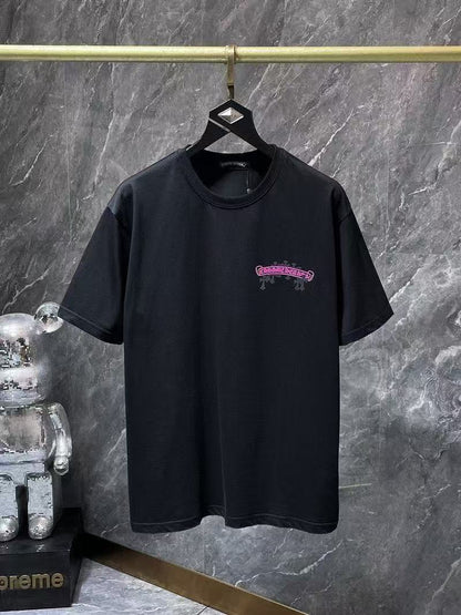 Chrome Hearts Classic Crewneck T-Shirt in Black/Pink