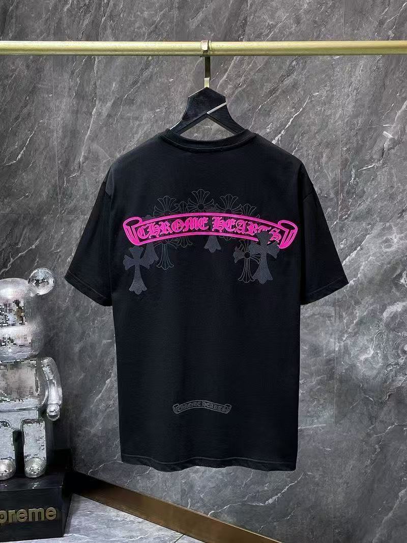 Chrome Hearts Classic Crewneck T-Shirt in Black/Pink