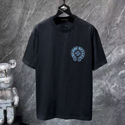 Chrome Hearts Classic Crewneck T-Shirt in Black/Blue