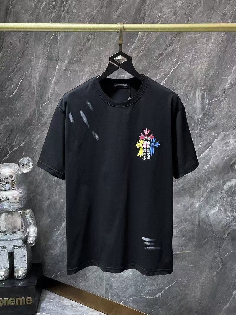 Chrome Hearts Classic Crewneck T-Shirt in Black/Multi-Color