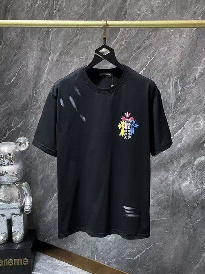Chrome Hearts Classic Crewneck T-Shirt in Black/Multi-Color