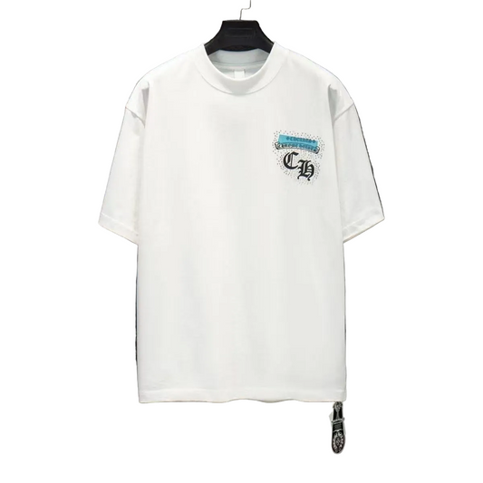 Chrome Hearts Classic Crewneck T-Shirt in White/Blue