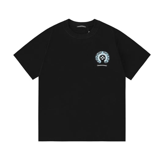 Chrome Hearts Classic Crewneck T-Shirt in Black/Blue