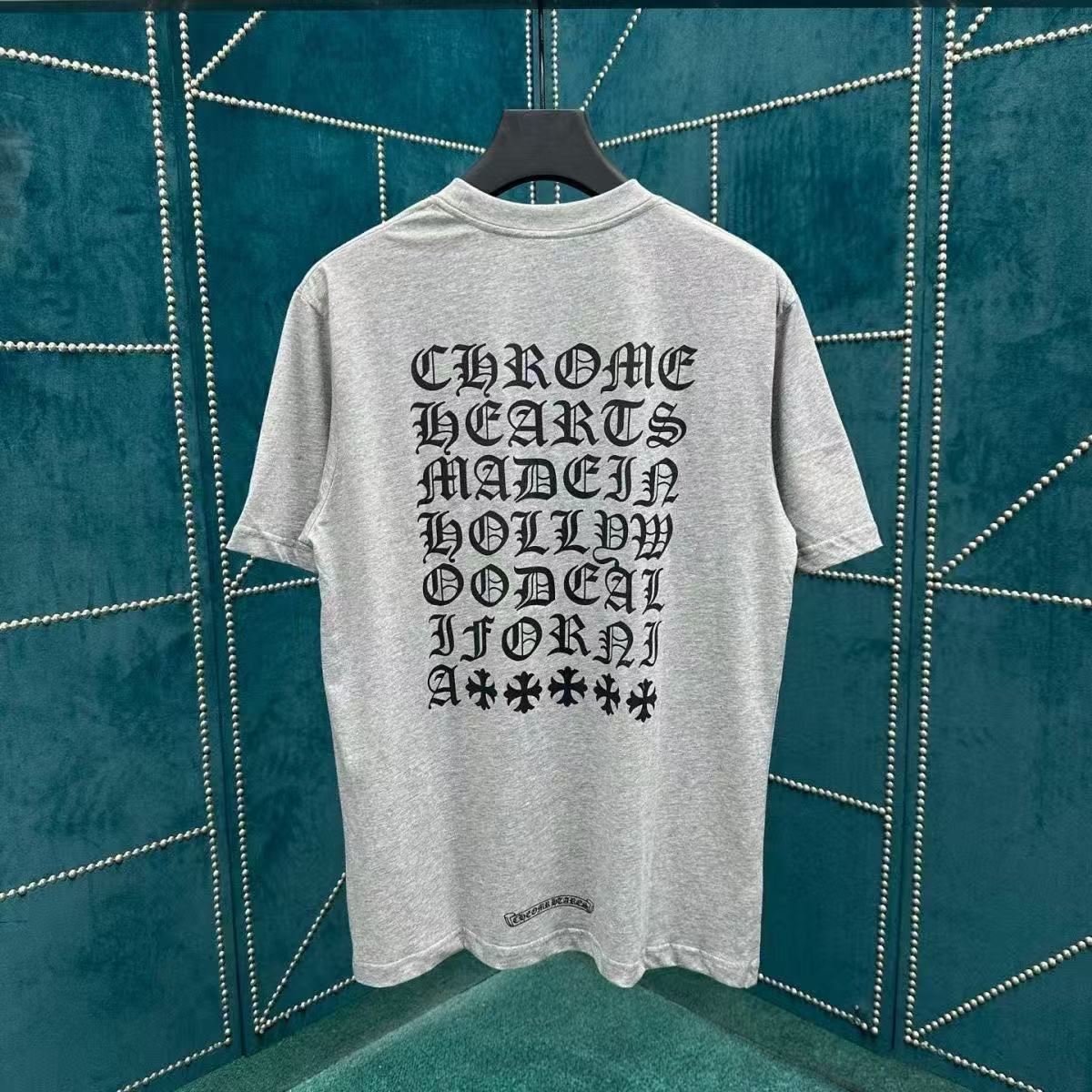 Chrome Hearts T-Shirt in Grey: Luxury in the Rough