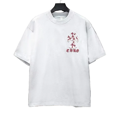 Chrome Hearts T-shirt in White/Pink: Soft Provocation