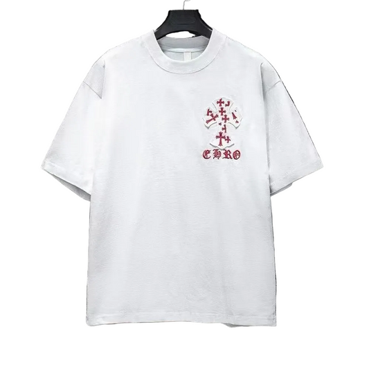 Chrome Hearts T-shirt in White/Pink: Soft Provocation
