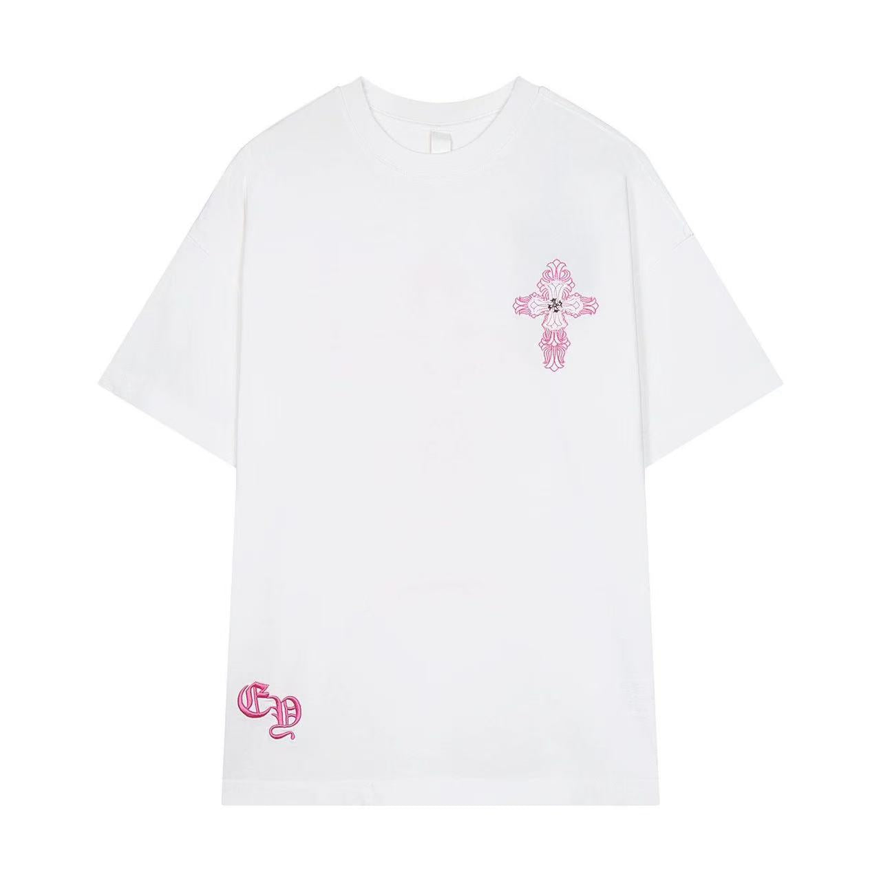 Chrome Hearts T-Shirt in White/Pink: Subdued Provocation