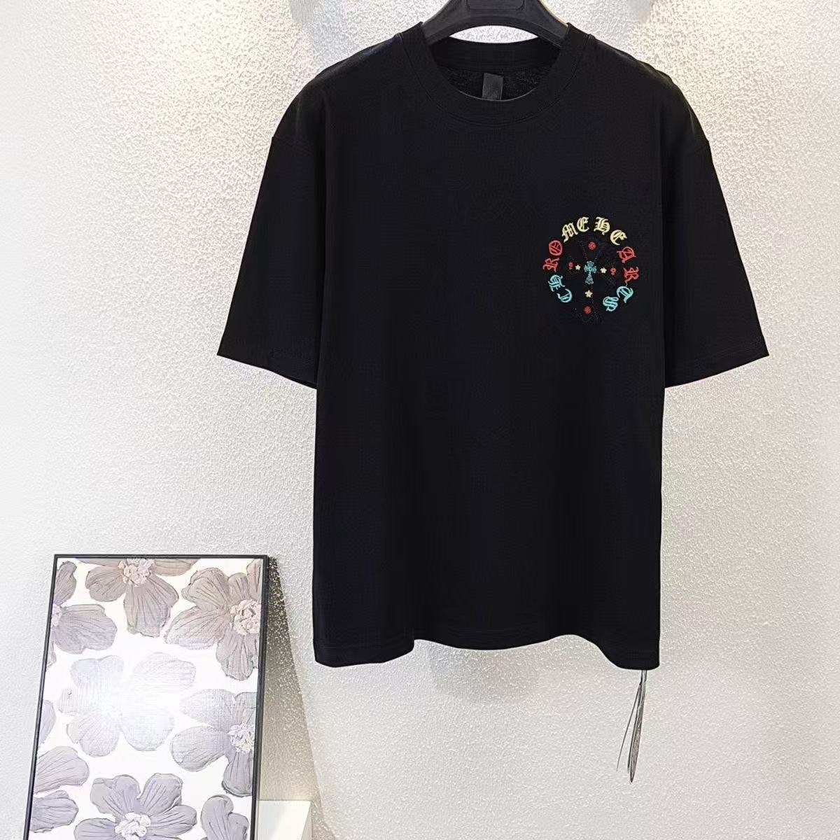 Chrome Hearts T-shirt in Black/Yellow/Red: Heraldic Edge