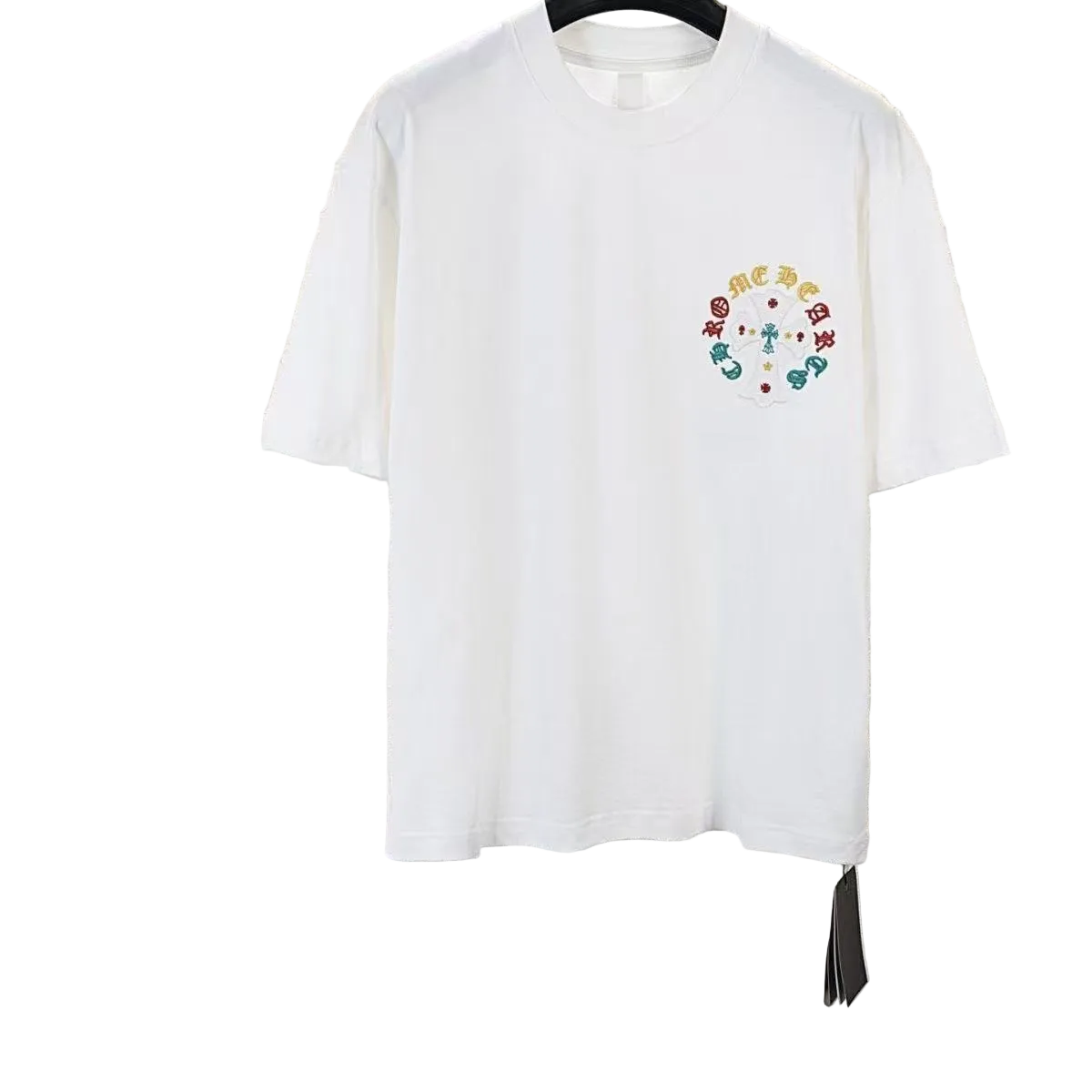 Chrome Hearts T-shirt in White/Yellow/Red: Radiant Heraldry