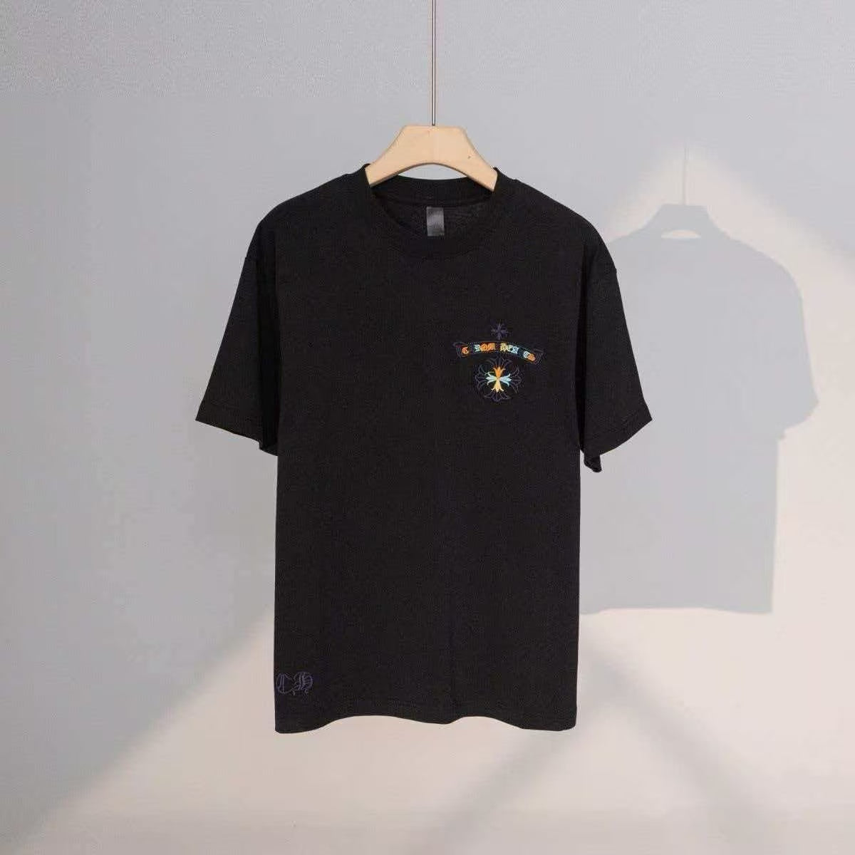 Chrome Hearts T-shirt in Black Multicolor: Chromatic Alchemy