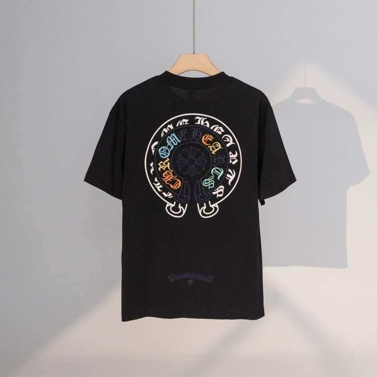 Chrome Hearts T-shirt in Black Multicolor: Chromatic Alchemy