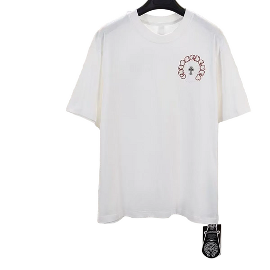Chrome Hearts T-shirt in White/Red: Scarlet Testament