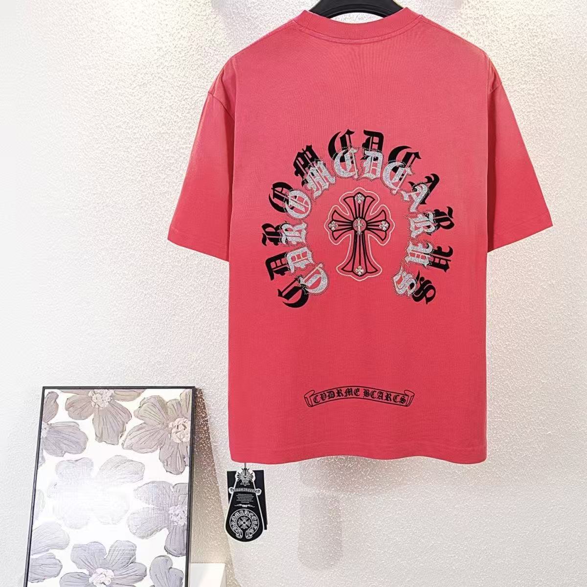 Chrome Hearts T-shirt in Pink/Black: Subversive Romance