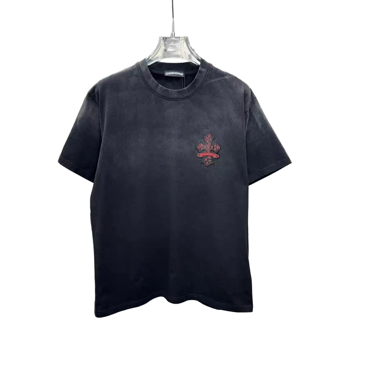 Chrome Hearts T-shirt in Black/Red: Gothic Flame