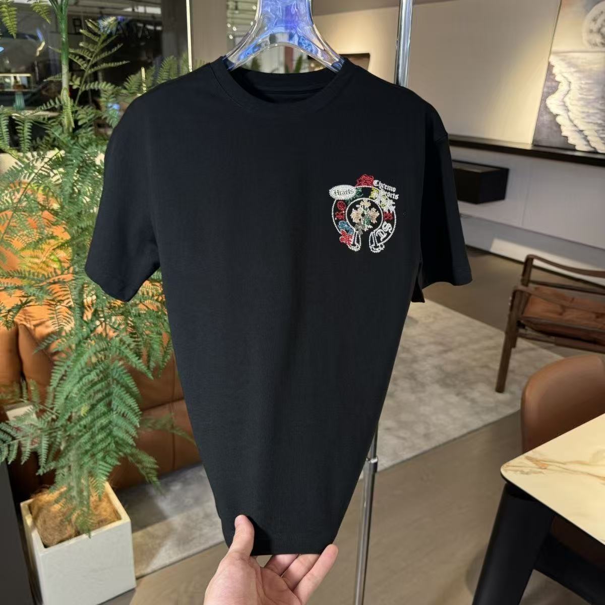 Chrome Hearts T-shirt in Pink/Black: Subversive Romance
