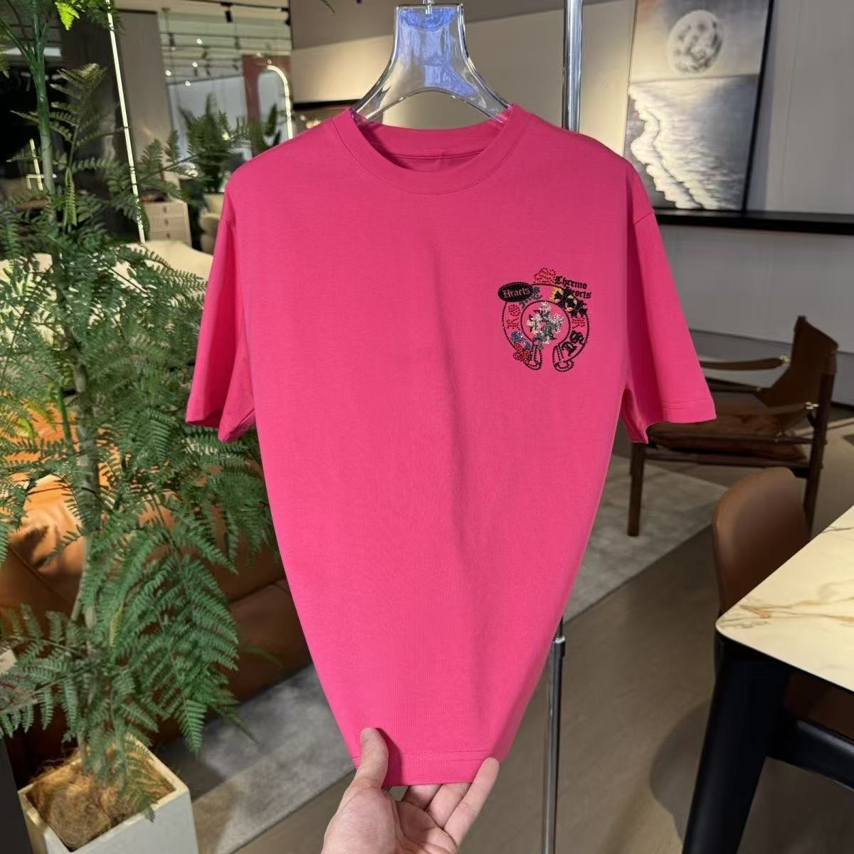 Chrome Hearts T-shirt in Pink/Black: Subversive Romance