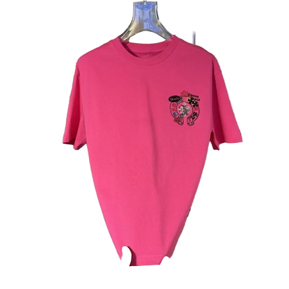 Chrome Hearts T-shirt in Pink/Black: Subversive Romance