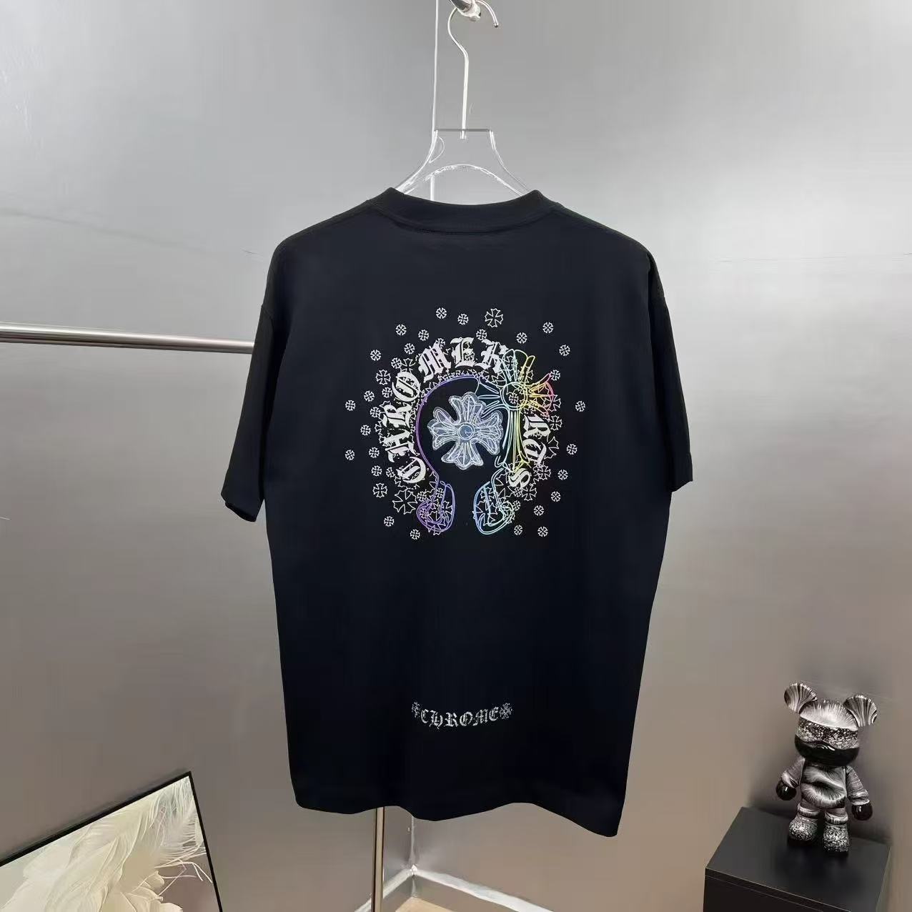 Chrome Hearts T-shirt in Black/White: Dualism in Thread