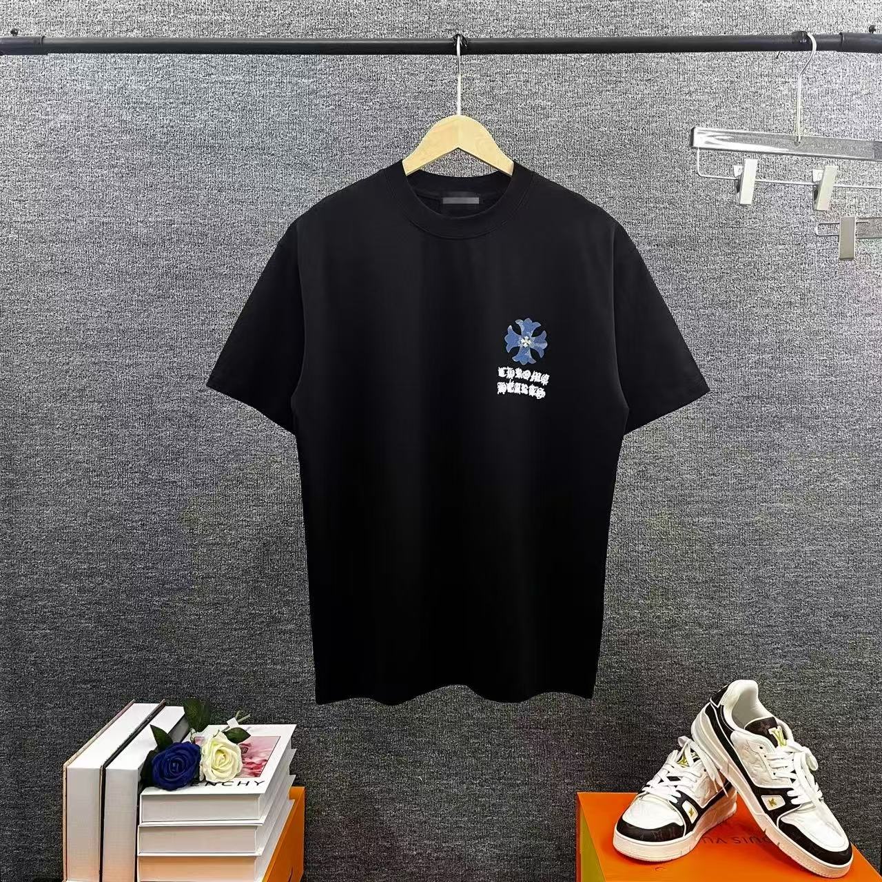 Chrome Hearts T-shirt in Black/Blue: Oceanic Nocturne