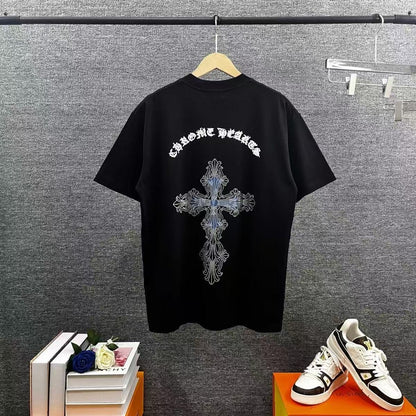 Chrome Hearts T-shirt in Black/Blue: Oceanic Nocturne