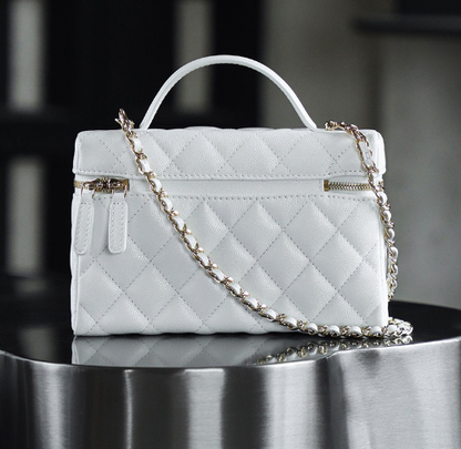 Chanel Handbag in White: Luminous Haute Couture