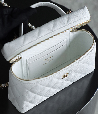 Chanel Handbag in White: Luminous Haute Couture
