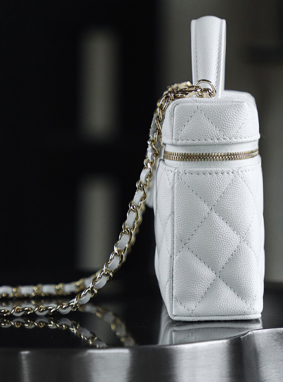 Chanel Handbag in White: Luminous Haute Couture