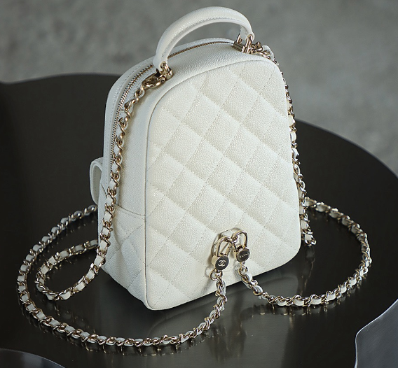 Chanel Backpack in White: The Epitome of Effortless Haute Couture