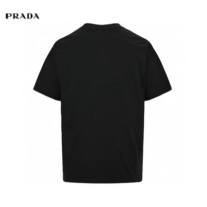 Prada Milano Logo Black T-Shirt Primereps