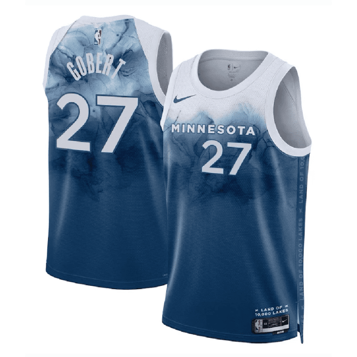 RUDY GOBERT MINNESOTA TIMBERWOLVES 2023-24 CITY EDITION JERSEY - Prime Reps