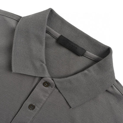 Prada Classic Grey Polo Shirt Primereps