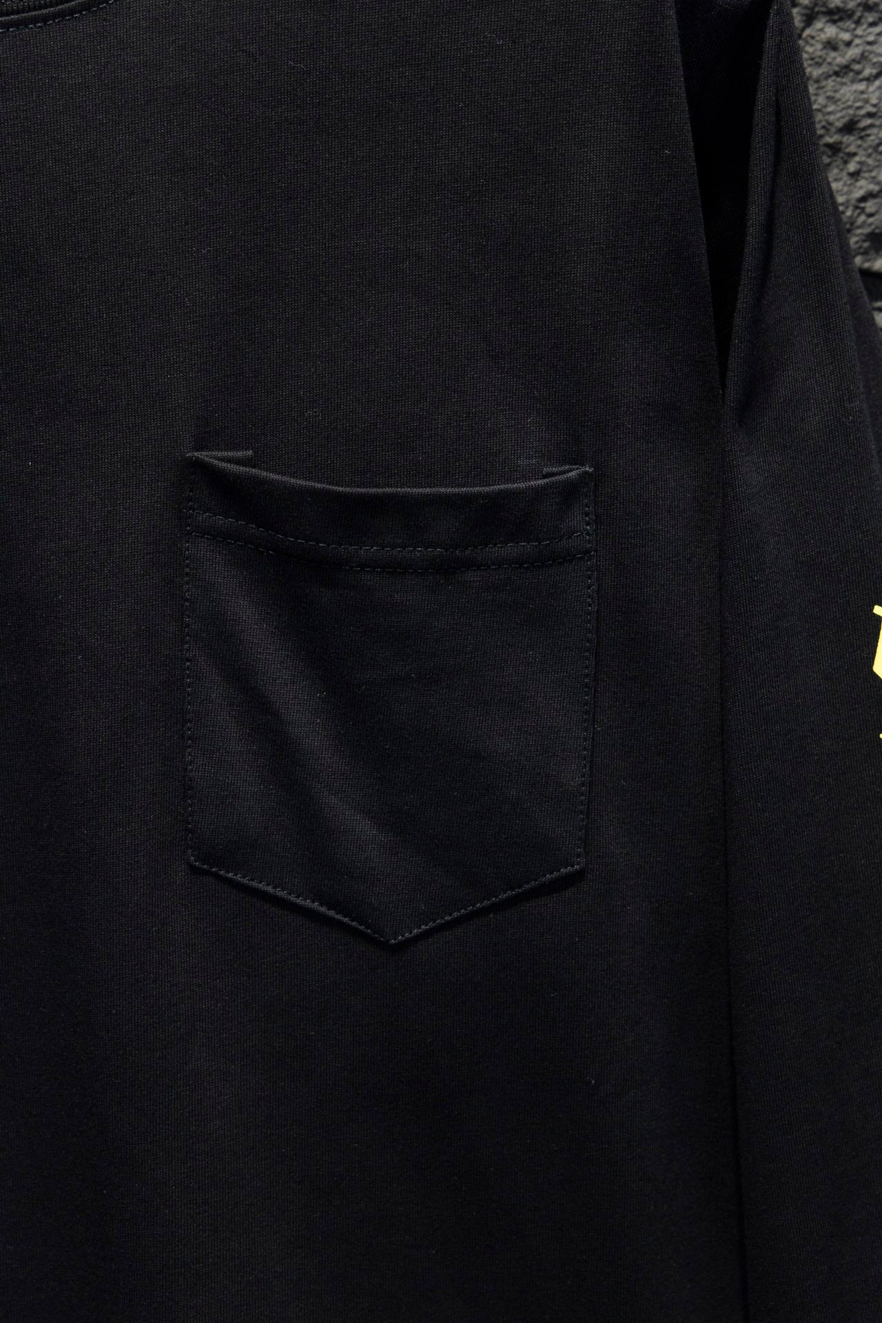 CHROME HEARTS YELLOW COLLAR LONGSLEEVE BLACK
