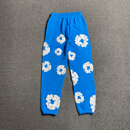 DENIM TEARS COTTON WREATH SWEATPANTS AZURE BLUE