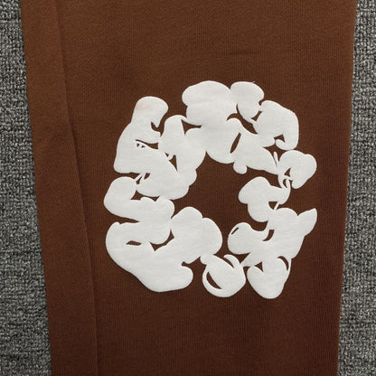 DENIM TEARS COTTON WREATH SWEATPANTS BROWN