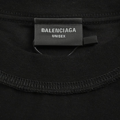 Balenciaga Reflective Logo Black T-Shirt
