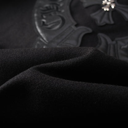 CHROME HEARTS HORSE SHOE LOGO VARSITY JACKET BLACK