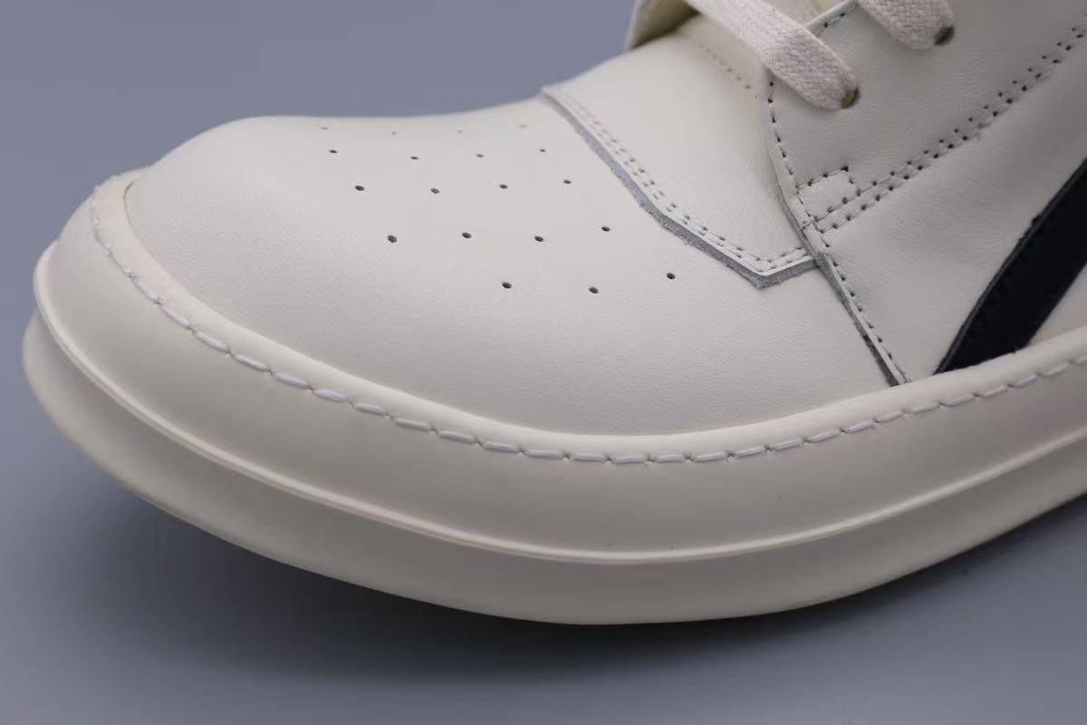 RICK OWENS GEOBASKET MILK BLACK