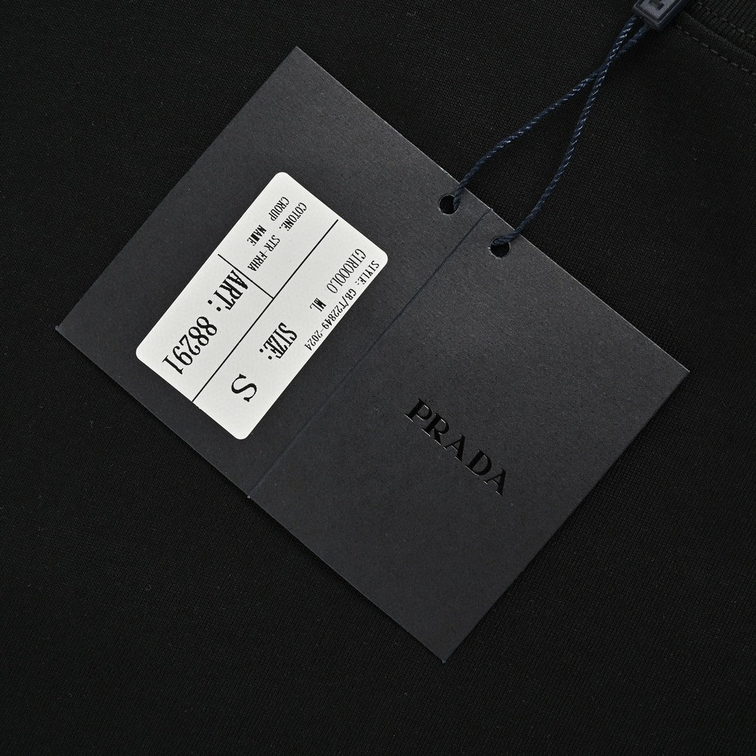 Prada Milano Logo Black T-Shirt Primereps