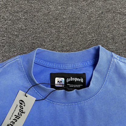 GODSPEED ARTIFICIAL LOVE T-SHIRT WASHED BLUE