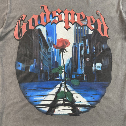 GODSPEED E PLURIBUS UNUM T-SHIRT WASHED GREY