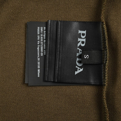Prada Classic Olive Green Polo Shirt Primereps