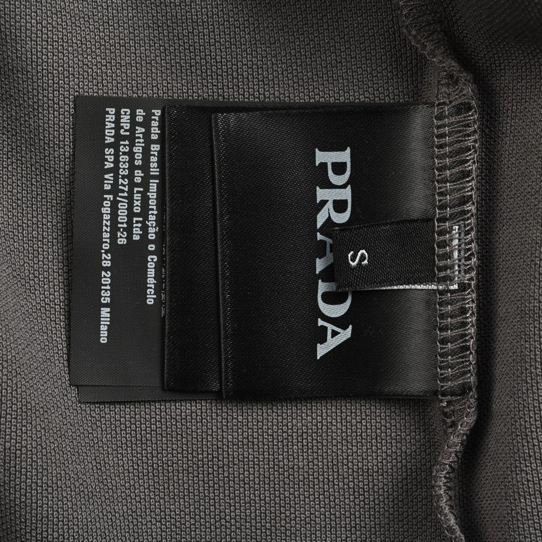 Prada Classic Grey Polo Shirt Primereps